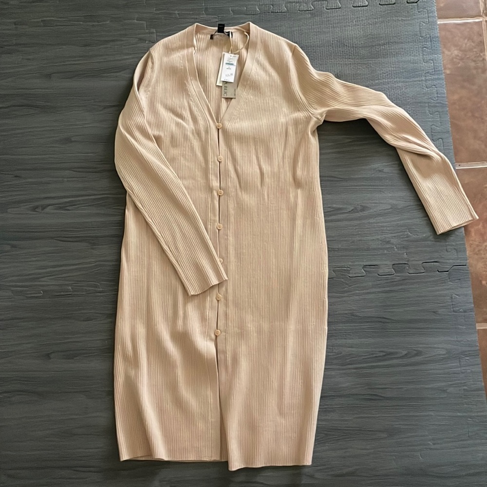 Banana republic button down sweater midi dress NWT